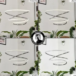 hofstein Suspension Donebas LED Chrome, 1 lumière