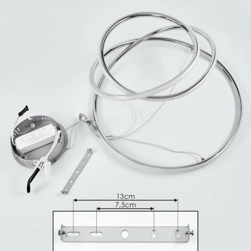 hofstein Suspension Donebas LED Chrome, 1 lumière