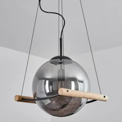 Suspension Verre Fumé-hofstein Suspension Duchemin Écru, 1 lumière