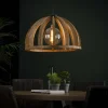 Lampes Vintages & Rétros-hofstein Suspension DUIVENHOEK Bois clair, 1 lumière