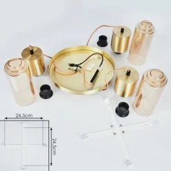 hofstein Suspension Dulcita Laiton, 3 lumières