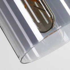 Suspension Verre Fumé-hofstein Suspension Dulcita Nickel mat, 1 lumière