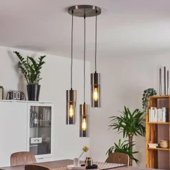 hofstein Suspension Dulcita Nickel mat, 3 lumières