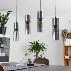 hofstein Suspension Dulcita Nickel mat, 4 lumières
