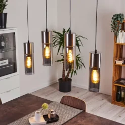 hofstein Suspension Dulcita Nickel mat, 4 lumières