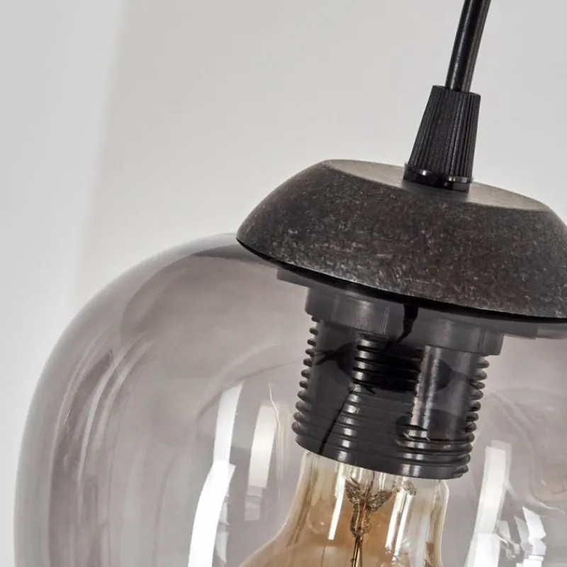 hofstein Suspension Echallens Noir, 5 lumières