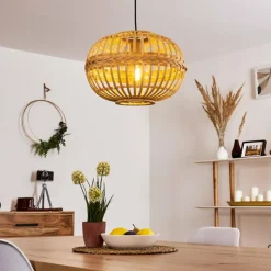Style Boho-Chic-hofstein Suspension Egede Brun, 1 lumière