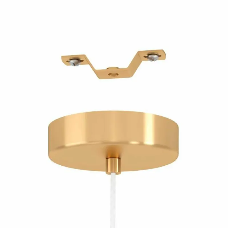 Lampes En Tissu-Luminaires Eglo Suspension Eglo AGLIENTINA Laiton, 1 lumière