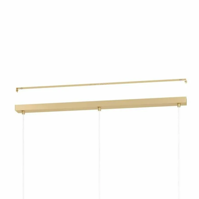 Lampes En Tissu-Luminaires Eglo Suspension Eglo AGLIENTINA Laiton, 3 lumières