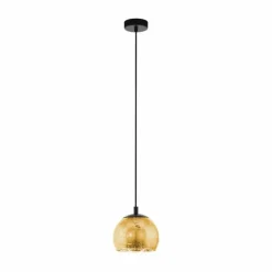 Luminaires Eglo Suspension EGLO ALBARACCIN Noir, 1 lumière