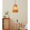 Style Boho-Chic-Luminaires Eglo Suspension Eglo ALDERNEY Noir, 1 lumière