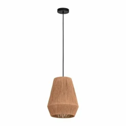 Style Boho-Chic-Luminaires Eglo Suspension Eglo ALDERNEY Noir, 1 lumière