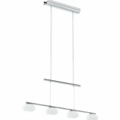 Luminaires Eglo Suspension Eglo ALEANDRO LED Chrome, 4 lumières