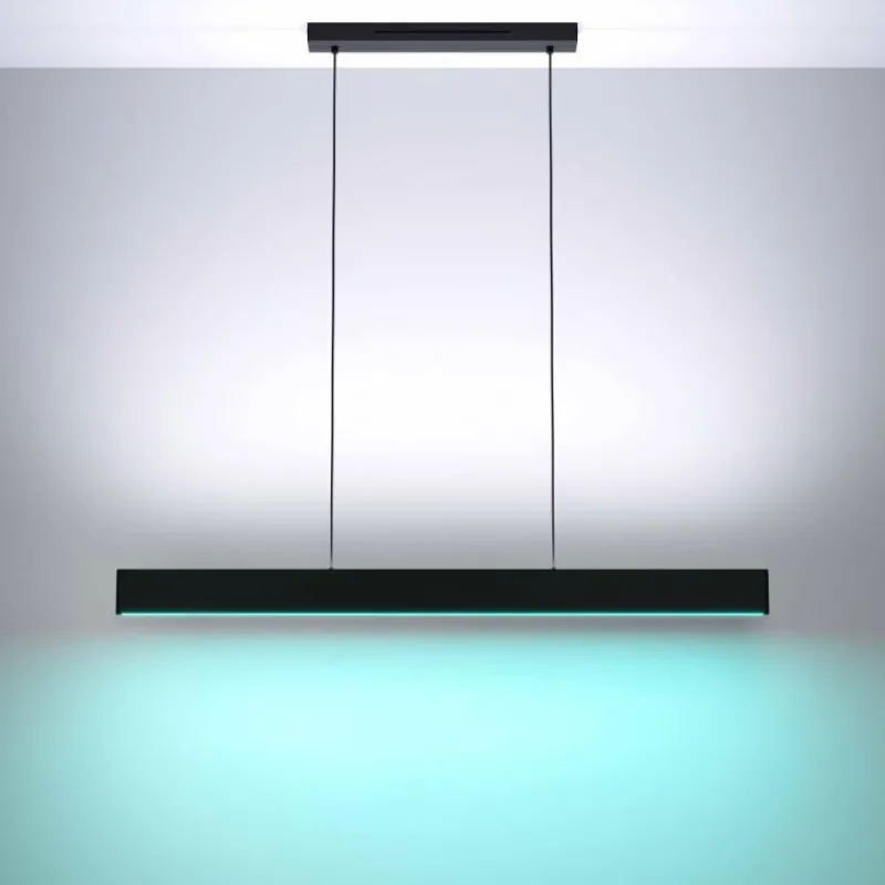 Luminaires Eglo Suspension Eglo ANDREAS-Z LED Noir, 2 lumières, Changeur de couleurs