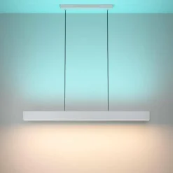 Luminaires Eglo Suspension Eglo ANDREAS-Z LED Gris, 2 lumières, Changeur de couleurs