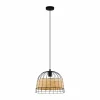 Style Boho-Chic-Luminaires Eglo Suspension Eglo ANWICK Noir, 1 lumière