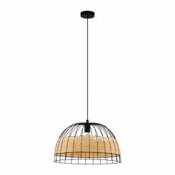 Style Boho-Chic-Luminaires Eglo Suspension Eglo ANWICK Noir, 1 lumière