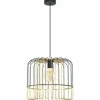 Lampes Vintages & Rétros-Luminaires Eglo Suspension EGLO ASUNCIÓN Nickel mat, Noir, 1 lumière