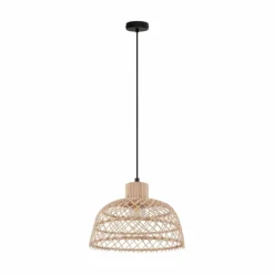 Style Boho-Chic-Luminaires Eglo Suspension Eglo AUSNBY Noir, 1 lumière