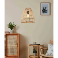 Style Boho-Chic-Luminaires Eglo Suspension Eglo AYESGARTH Noir, 1 lumière