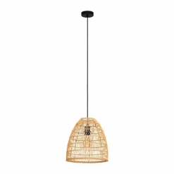 Style Boho-Chic-Luminaires Eglo Suspension Eglo AYESGARTH Noir, 1 lumière