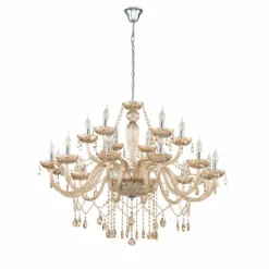 Luminaires Eglo Suspension Eglo BASILANO Chrome, 18 lumières