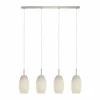 Luminaires Eglo Suspension Eglo BATISTA Nickel mat, 4 lumières