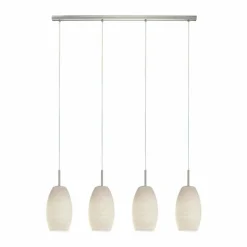 Luminaires Eglo Suspension Eglo BATISTA Nickel mat, 4 lumières