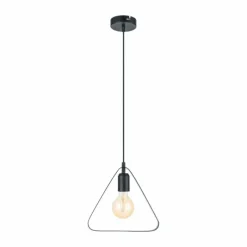 Lampes Vintages & Rétros-Luminaires Eglo Suspension Eglo BEDINGTON Noir, 1 lumière