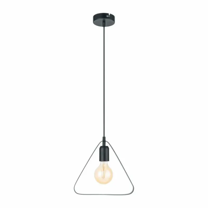 Lampes Vintages & Rétros-Luminaires Eglo Suspension Eglo BEDINGTON Noir, 1 lumière