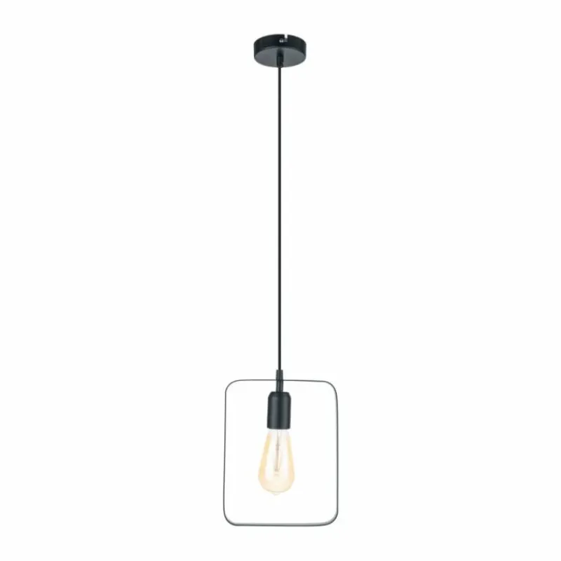 Lampes Vintages & Rétros-Luminaires Eglo Suspension Eglo BEDINGTON Noir, 1 lumière