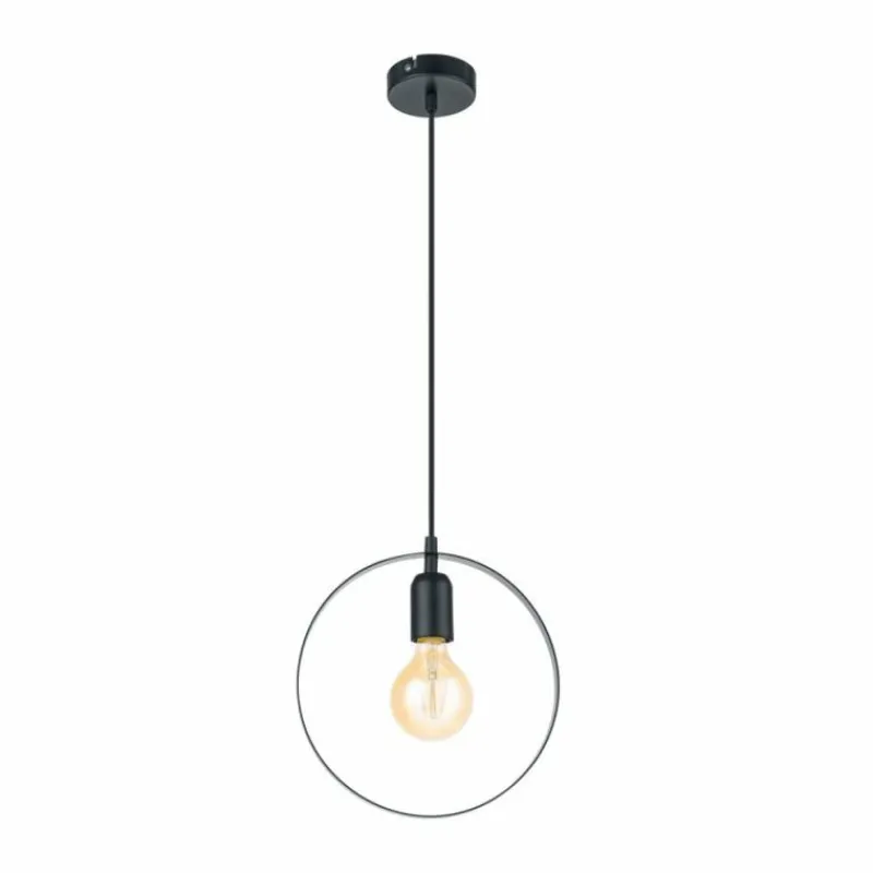 Lampes Vintages & Rétros-Luminaires Eglo Suspension Eglo BEDINGTON Noir, 1 lumière