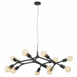 Luminaires Eglo Suspension EGLO BOCADELLA Noir, 12 lumières* Suspensions