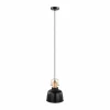 Lampes Industrielles-Luminaires Eglo Suspension Eglo BODMIN Cuivre, Noir, 1 lumière