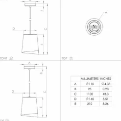 Luminaires Eglo Suspension Eglo BOLIVIA Noir, 1 lumière* Suspensions