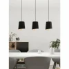 Luminaires Eglo Suspension Eglo BOLIVIA Noir, 3 lumières* Suspensions