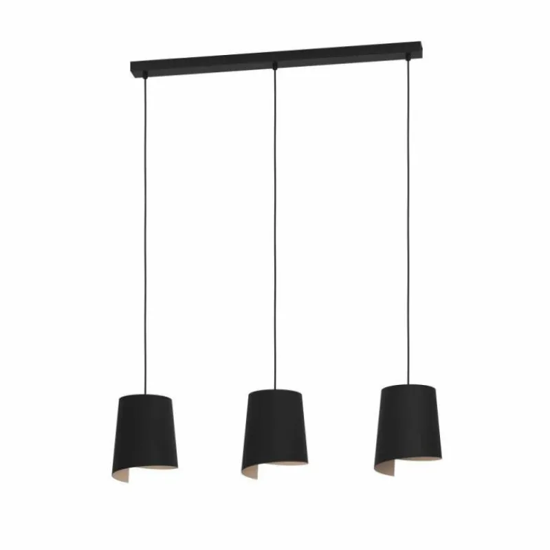 Luminaires Eglo Suspension Eglo BOLIVIA Noir, 3 lumières* Suspensions