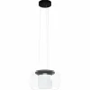 Luminaires Eglo Suspension Eglo BRIAGLIA LED Noir, 1 lumière, Changeur de couleurs