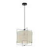 Lampes En Tissu-Luminaires Eglo Suspension EGLO BRIDEKIRK Noir, 1 lumière