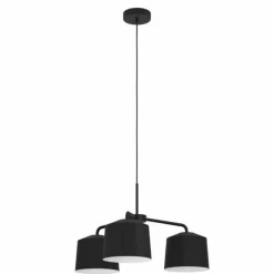 Luminaires Eglo Suspension Eglo CAGUANES Noir, Blanc, 3 lumières* Suspensions