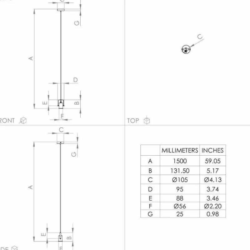 Luminaires Eglo Suspension Eglo CALARI Noir, 1 lumière* Suspensions