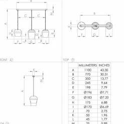 Luminaires Eglo Suspension Eglo CAMBAITO Sable, 3 lumières* Suspensions