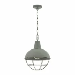 Lampes Industrielles-Luminaires Eglo Suspension EGLO CANNINGTON Gris, 1 lumière