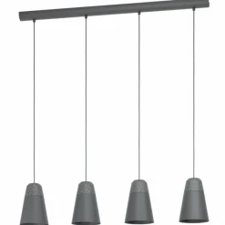 Luminaires Eglo Suspension Eglo CANTERRAS Noir, 4 lumières* Suspensions