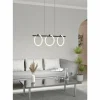 Luminaires Eglo Suspension Eglo CARANACOA LED Noir, 3 lumières* Éclairage Led
