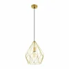 Lampes Dorées-Luminaires Eglo Suspension Eglo CARLTON Or, 1 lumière