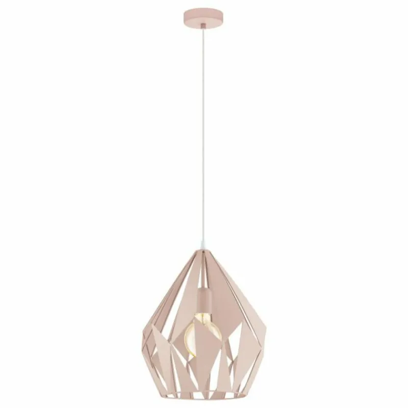 Lampes Vintages & Rétros-Luminaires Eglo Suspension Eglo CARLTON-P Orange, 1 lumière