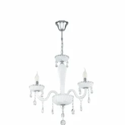 Luminaires Eglo Suspension Eglo CARPENTO Chrome, 3 lumières
