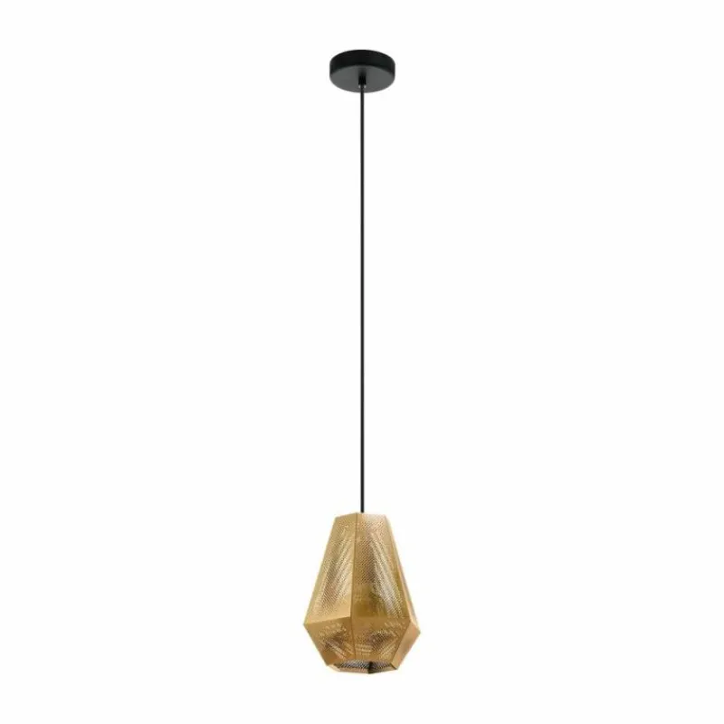Lampes Industrielles-Luminaires Eglo Suspension EGLO CHIAVICA Laiton, 1 lumière