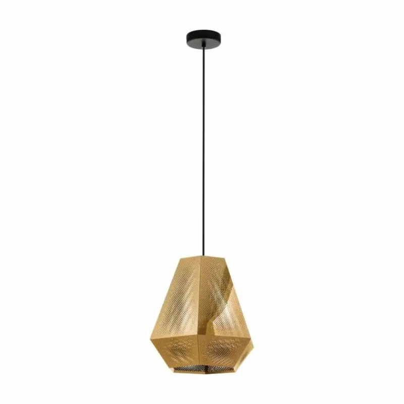 Lampes Industrielles-Luminaires Eglo Suspension EGLO CHIAVICA Laiton, 1 lumière